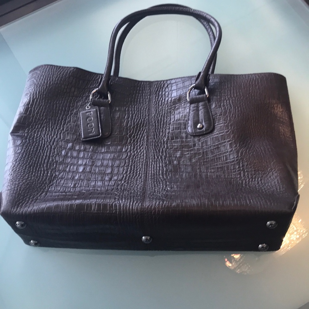 Poon Italian bag color brown leather